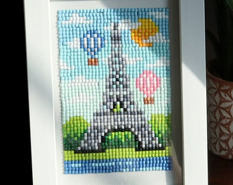 Framed Diamond Art Painting | Around the World | Paris | Eiffel Tower | Vacation | Memories | Thinking of You | Appreciation Gift
