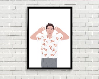 Seinfeld poster - Kramer poster - Cosmo Kramer - 90s tv oster - Print at home poster