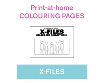 X-Files colour and activity book - Print at home - Adult colouring book