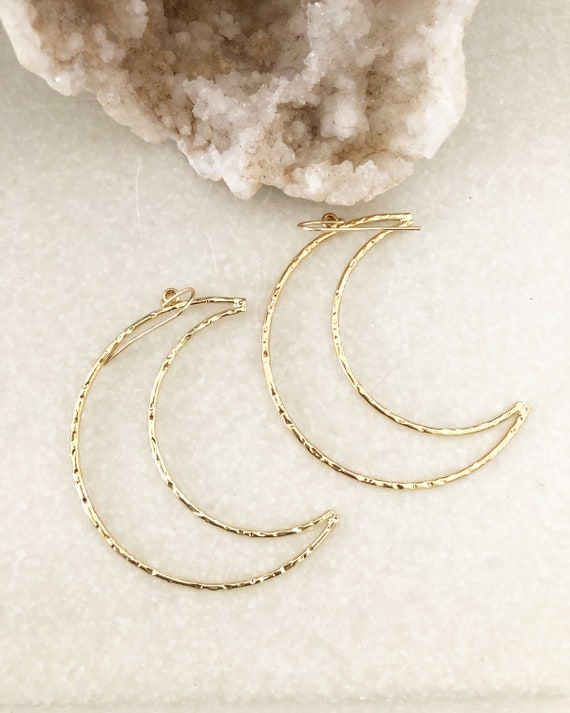 Etsy crescent moon earrings deals