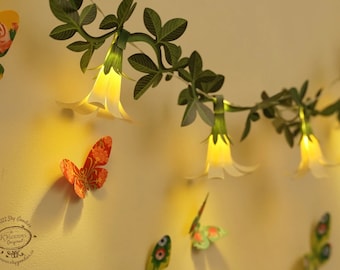 Unique Mother's Day Gifts for Mom, Wife, Daughter, Grandmom, Sister - Flower Fairy Lights & Floral Butterflies DIY Paper Craft Kit Save 20%