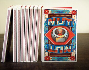 NUT 'Match Book' | Note Book | Plain Paper | 112 Pages | Funny Indian Pop Art Stationery Sketchbook Matchbox Unique Cultural Gift Journal