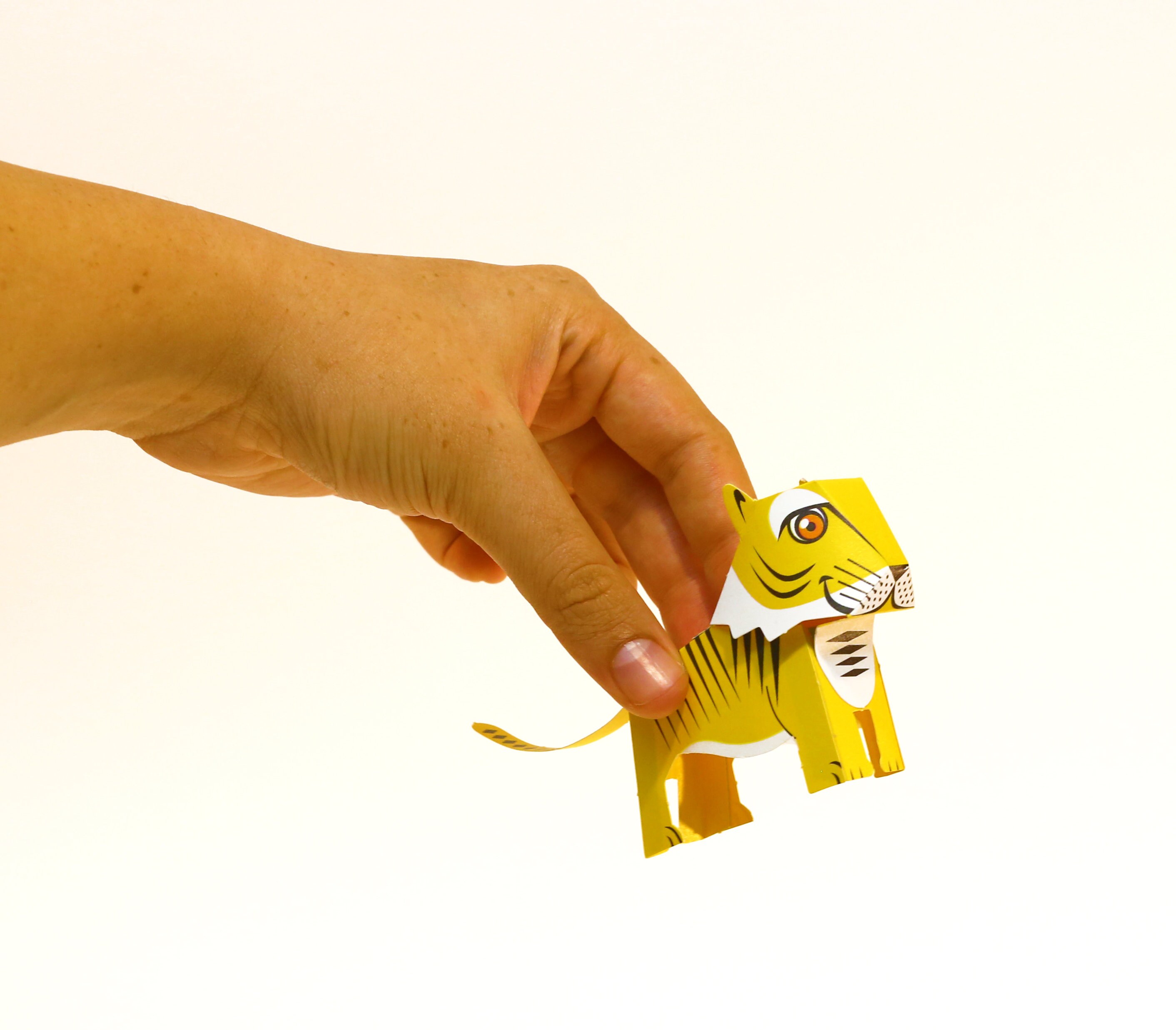 Printable DIY Mini Tiger Paper Toy Educational Collectible | Etsy
