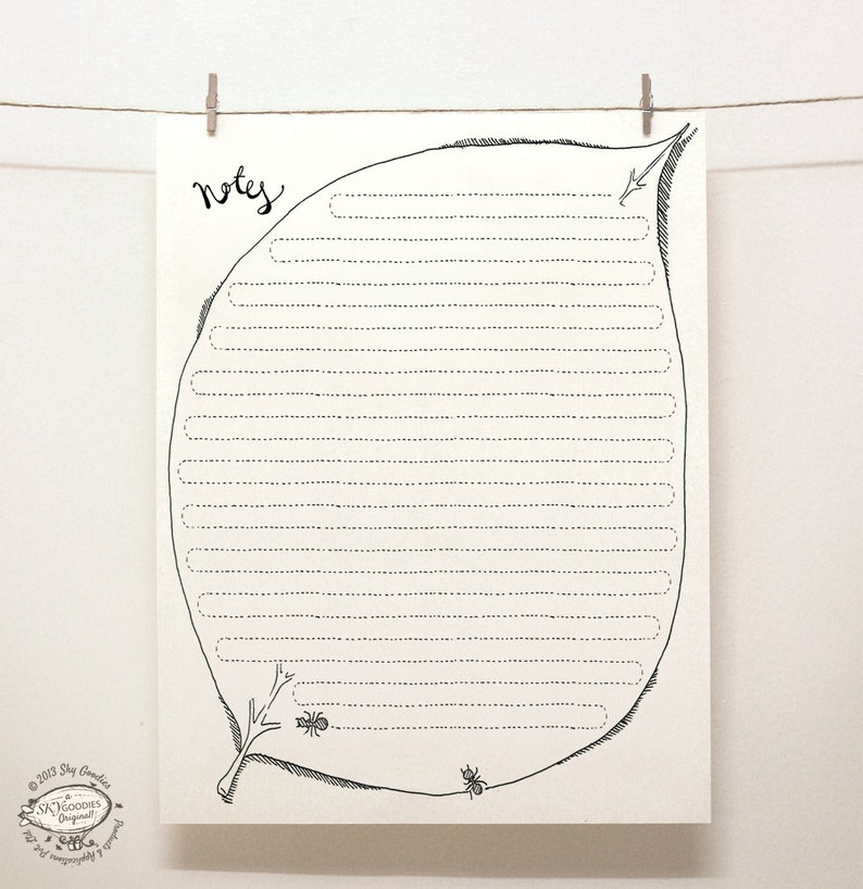 DOODLE Note Paper Sheets: Set of 4 Unique Designs Creative  Etsy