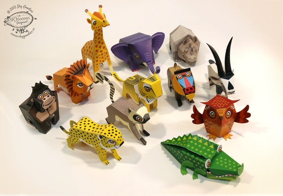Papercraft Animal Capture (Mini Papercraft Game) in 2023