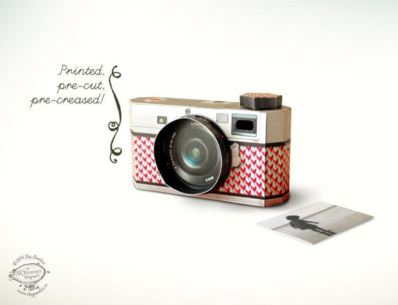 Impreso Papercraft DIY cámara de papel de fotos / - Etsy España