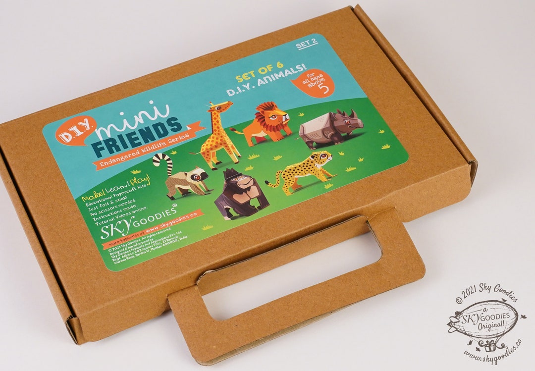 Endangered Animals 3d Puzzle for Kids Craft Gift Educational Toys for ...