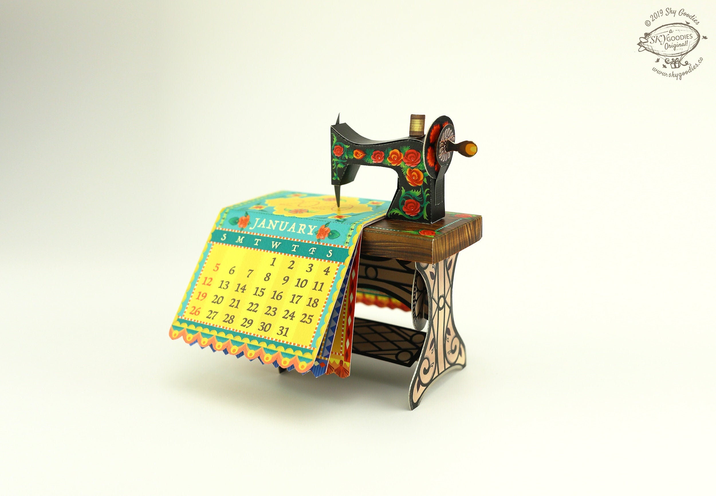 2023 & 2022 DIY Sewing Machine Calendar Printable Paper Etsy Australia