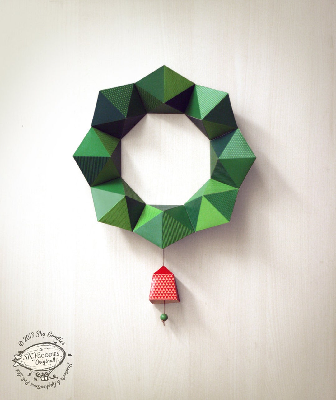 How to make a paper Christmas bell (Easy), Paper craft world