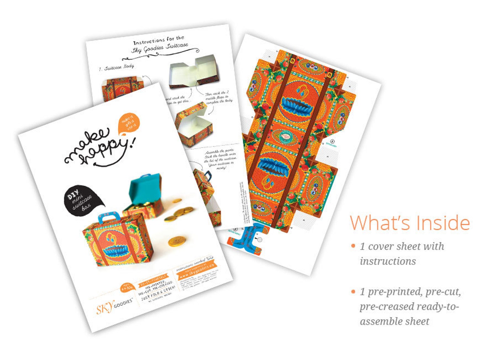 Printed Papercraft DIY Paper Toy / Gift Box / Favor Box Etsy