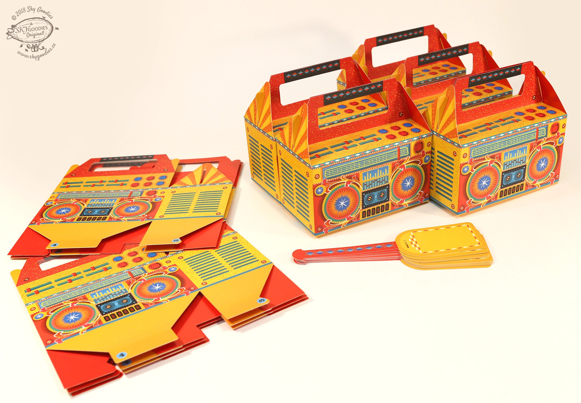 BULK DEAL Set of 10 Boombox Gift Boxes Physical Item Party Etsy
