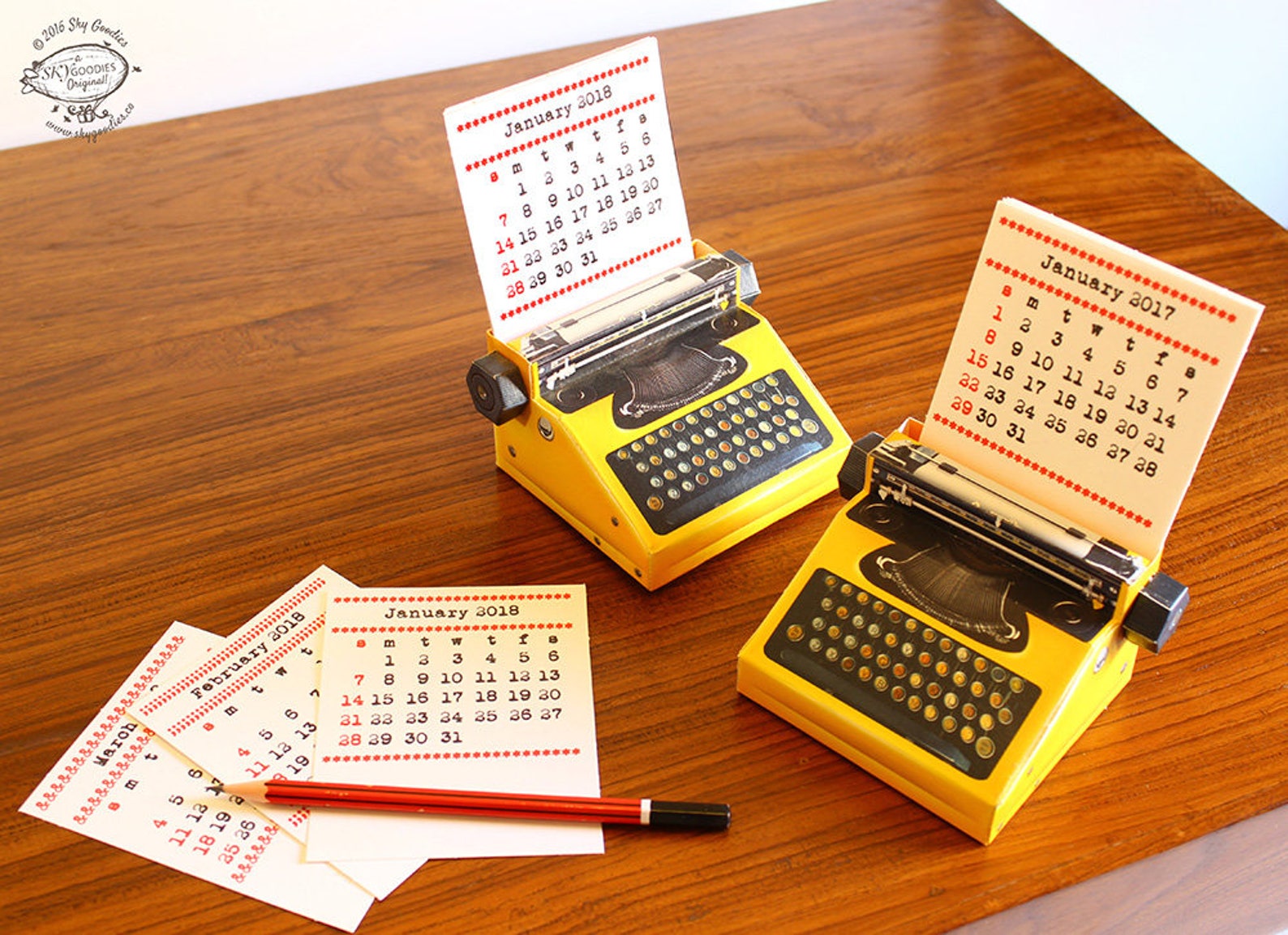 2023 DIY Printable Paper Desk Calendar Papercraft Realistic Etsy Canada