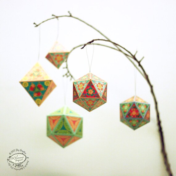 Christmas Ornaments Papercraft DIY Paper Tree Home Decor Etsy image 0 - Christmas Ornaments Papercraft DIY Paper Tree Home Decor Etsy