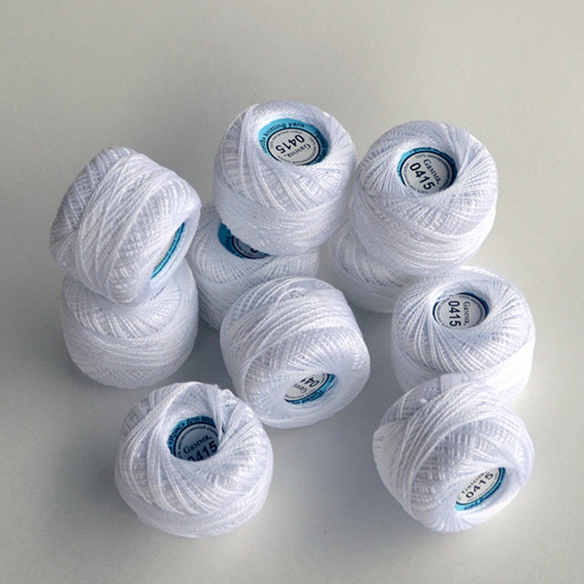 Cotton crochet threads_size 8_embroidery floss_analog dmc_10 Etsy