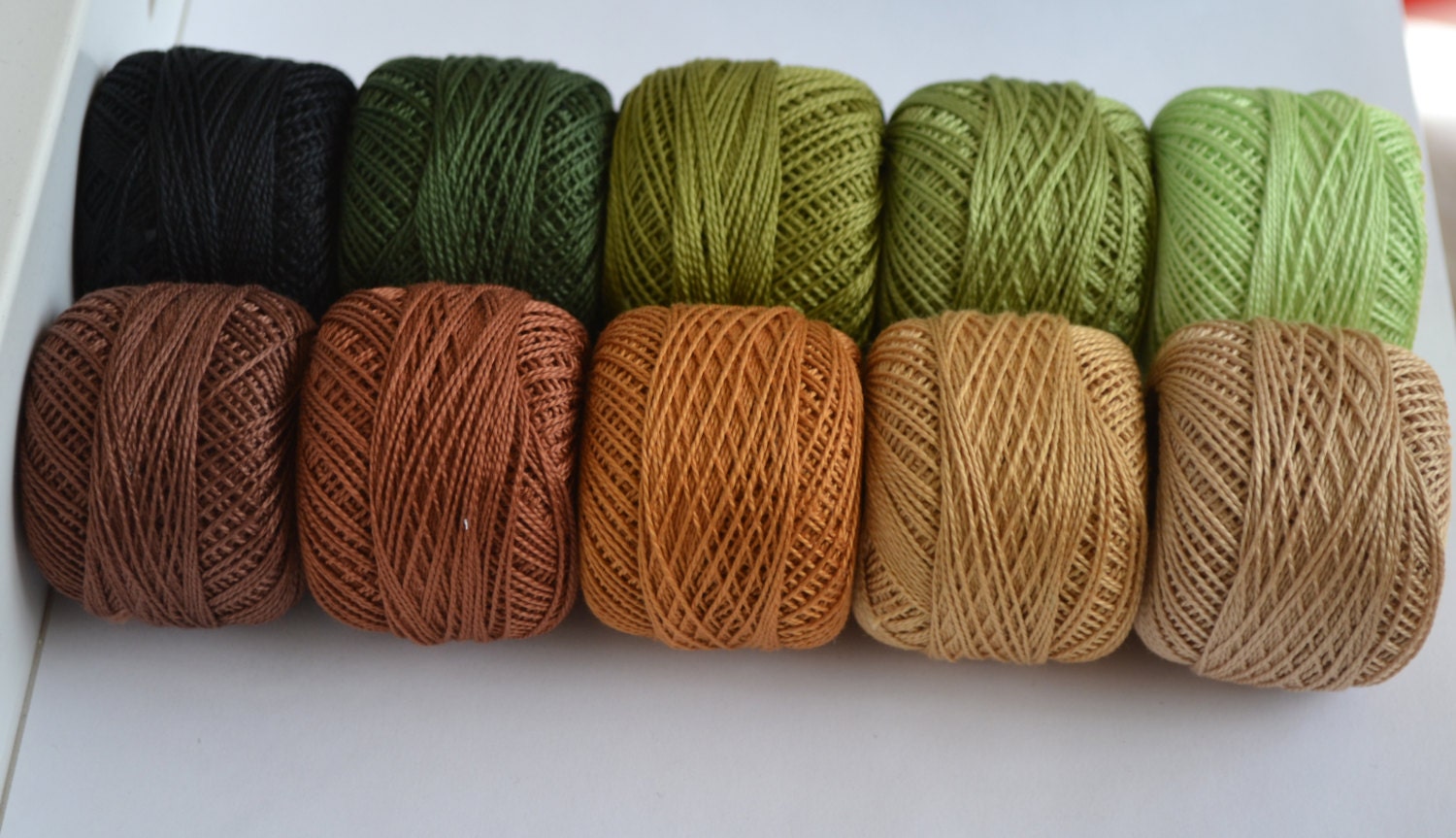 Cotton crochet threads_size 8_embroidery floss_analog dmc_10 Etsy