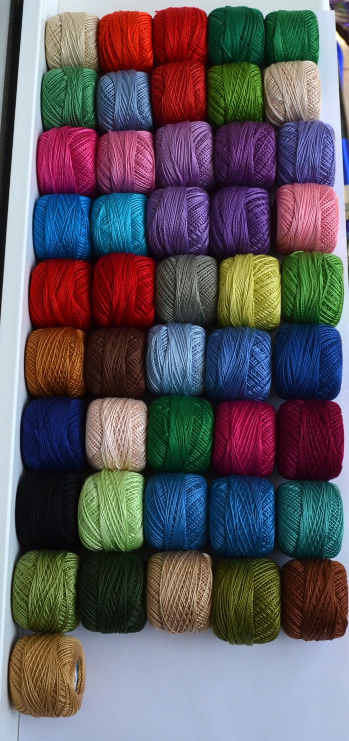 Size 40 (0.3mm-0.4mm Thickness Approx) Cotton Crochet Threads