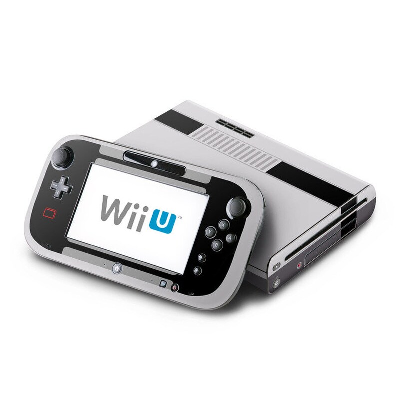 Wii U Console Controller Skin Retro Nesstyle 8 Bit Etsy