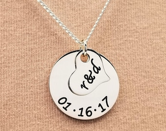 Anniversary Necklace - Anniversary Gift - Couples Jewelry / Girlfriend Gift / Girlfriend Necklace / Personalized Gifts / Gift for her