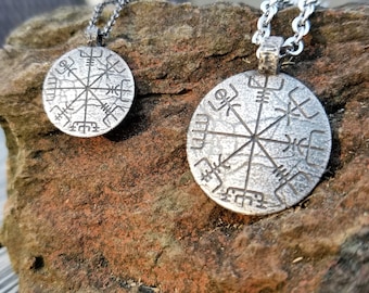 Viking Compass Necklace - Vegvisir Viking Necklace - Vegvisir Jewelry / Vegvísir Wayfinder / Vegvisir Compass / Vegvisir Necklace / Runic