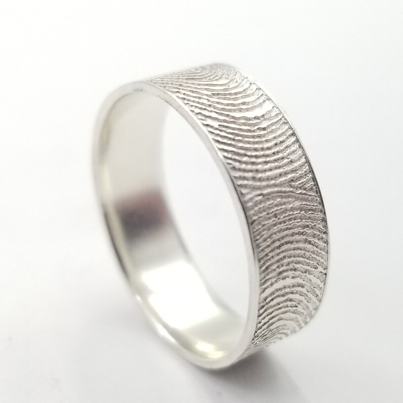 Wrap Around Fingerprint Ring Memorial Gifts / Keepsake / Etsy