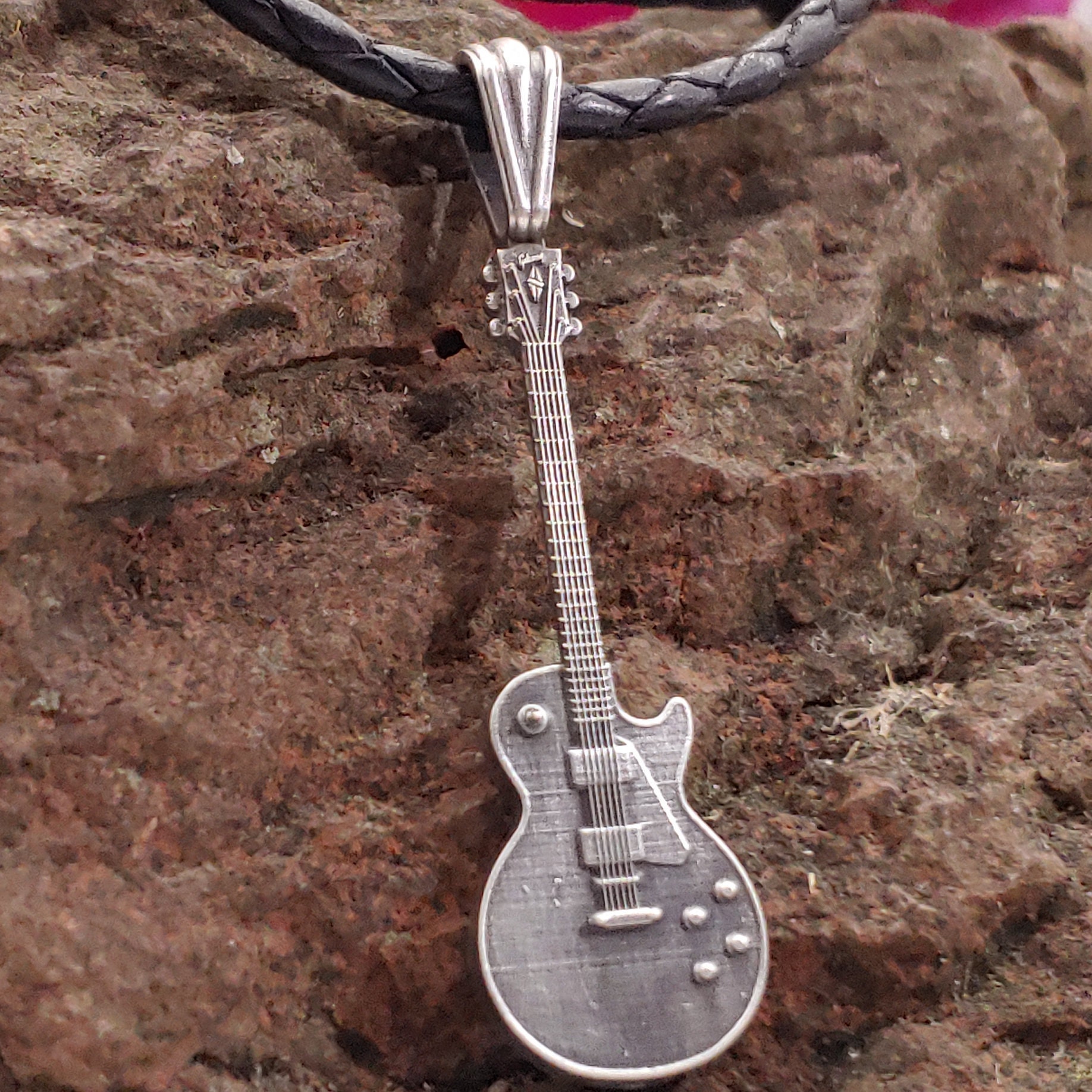 Guitar Necklace Guitar Jewelry / Gibson Les Paul / Music Etsy