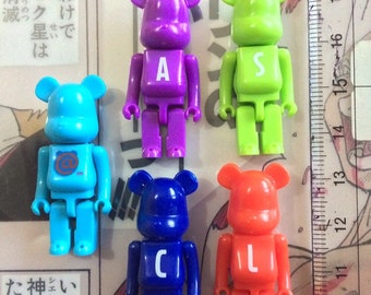 Be@rbrick Micro 20percent size set of 5 sold only in japan Bearbrick Medicom Toy Japan Limited Japanese designer Toy