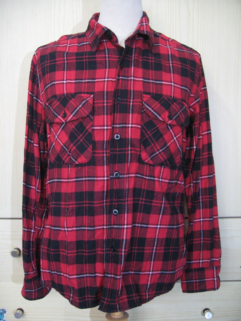 Size M Edwin Vintage Checkered Japanese Flannel Flannels Long Sleeved