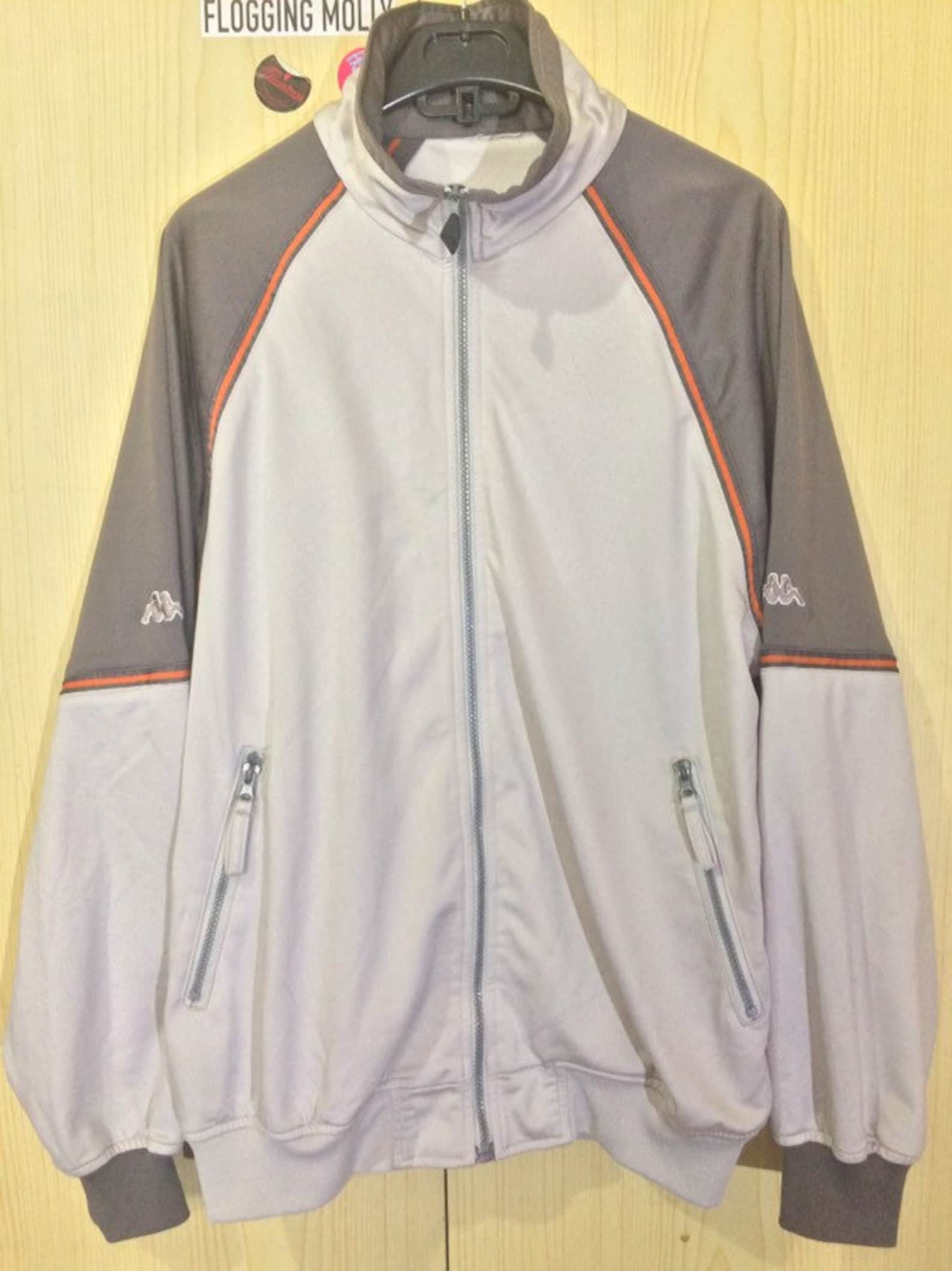 M Vintage Kappa Grey Retro Hooded Hoodie Tracksuit Top Track - Etsy