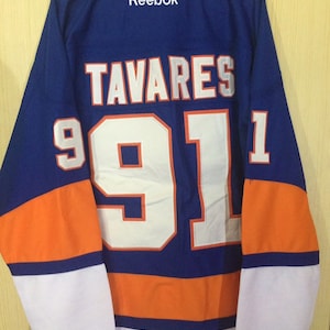 Vintage NY Islanders Tavares #91 Reebok USA NHL hockey sur glace NHL maillot chemise à manches longues Made in Canada taille Mens 54