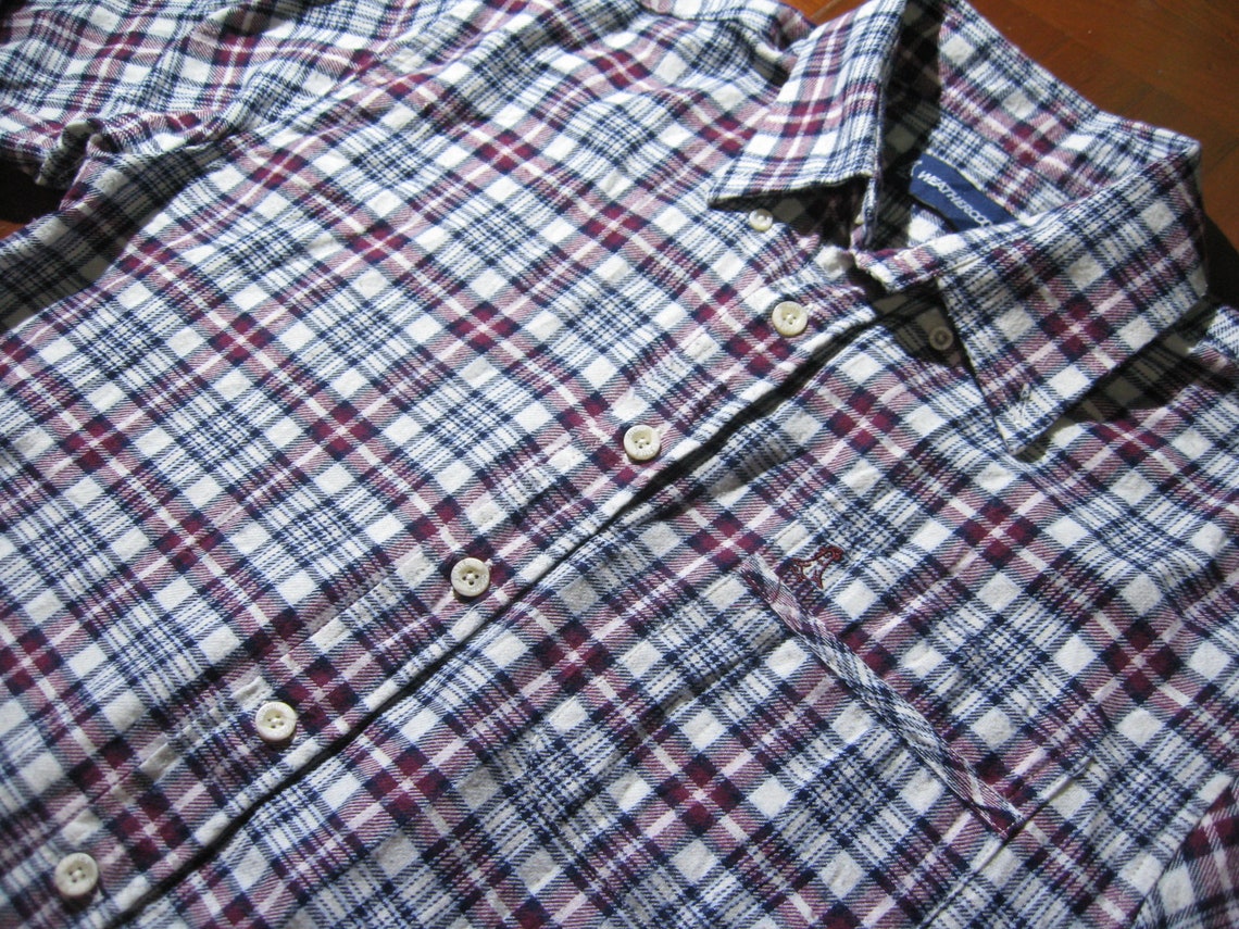 Size M Vintage Checkered Japanese Flannel Flannels Long Sleeved Plaid