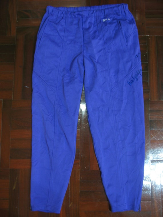 blue champion track pants