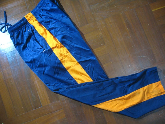 Blue orange track pants hot sale