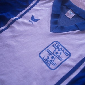 Vintage Erima Equipos USA América 1980s 1990 S Fútbol Camiseta Hombres Medio Retro M