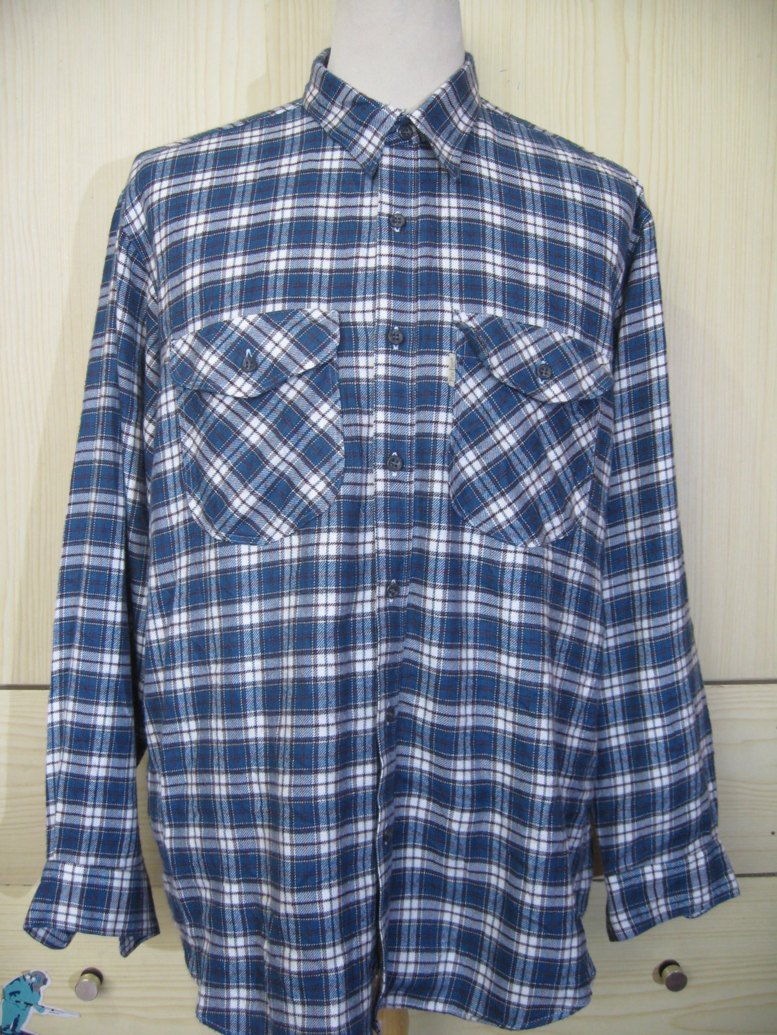 Vintage Japanese Flannel Long Sleeved Shirt Japan Casual - Etsy