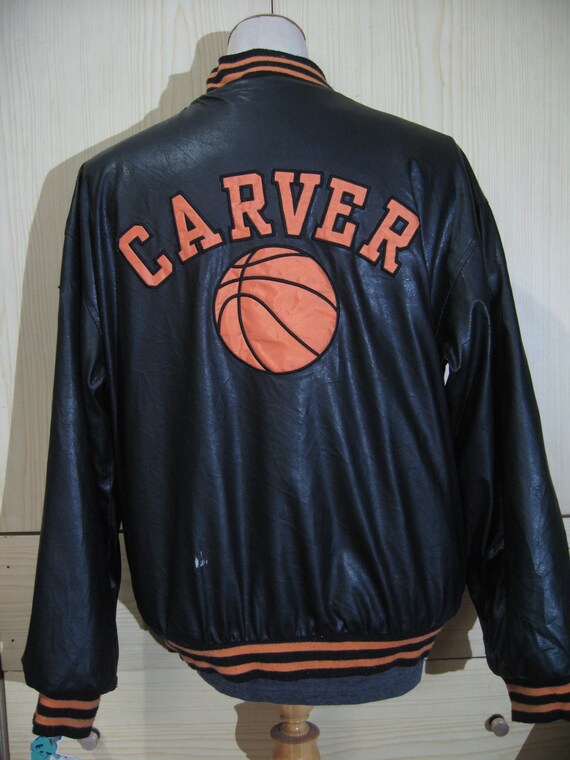 Vintage Leather Heavy Cotton Caver Basketball Lea… - image 2