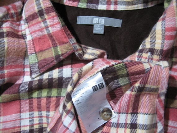 Vintage Uniqlo Checked Thick Cotton Lumber Jack W… - image 3