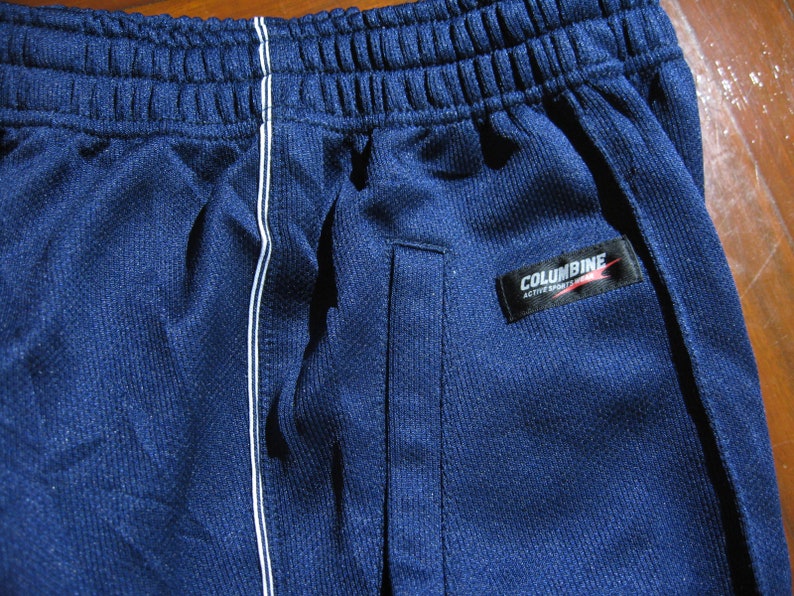 Size S Ladies Womens Vintage 1990s AUTHENTIC Japan Japanese Navy Blue Track suite Sport Pants Jogging Warm Up Pants Track Trousers Bottoms