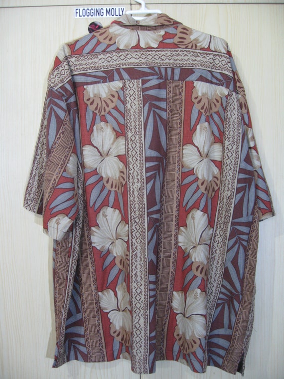 XL Rayon Vintage 1990s VAN HEUSEN Hawaiian Shirt … - image 2
