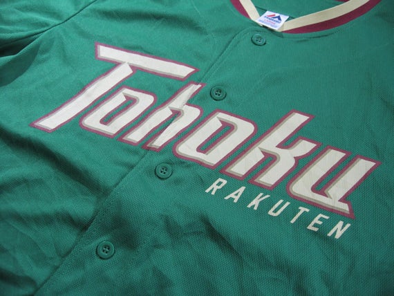 Vintage Originals 1990s Majestic Tohoku Rakuten Golden Eagles Tokyo Japan Japanese Baseball Nippon Pacific League L Rare