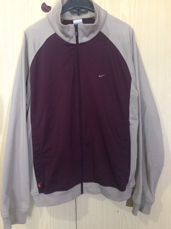 nike grey track top