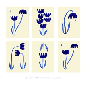 Conjunto de 6 cartões postais típicos de tulipas holandesas - cartões de felicitações holandeses - cartões de flores - tulipas holandesas - inspiração holandesa - lembrança da Holanda