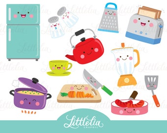 kitchen kawaii - kitchen clipart - 16065