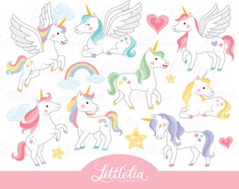Unicorn clipart - magical clipart - 17010