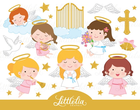 Engel Cliparts Himmel Clipart 15061 Etsy