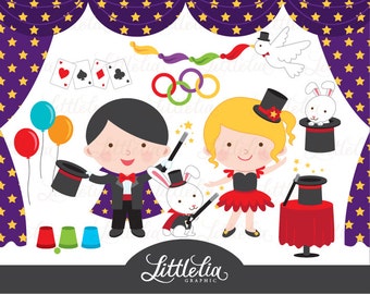 Magic clipart - Magician clipart - 15019