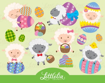 Easter lamb - Happy easter clipart - 16014