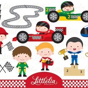 Race cars clipart Racer clipart 15081 image 1