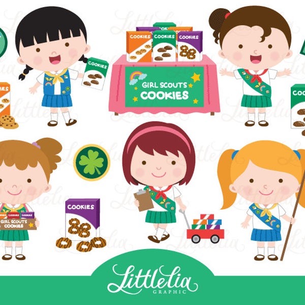 Girl Scout Clipart Etsy