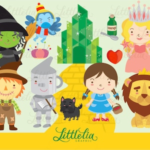 The Wonderful wizard of OZ clipart set / instant download - 13018
