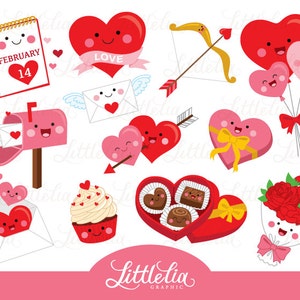 San Valentín San Valentín de kawaii - amor de kawaii - imágenes prediseñadas - 16096
